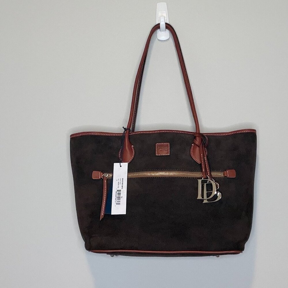 Like New Dooney and Bourke Brown Suede Tote/Handbag